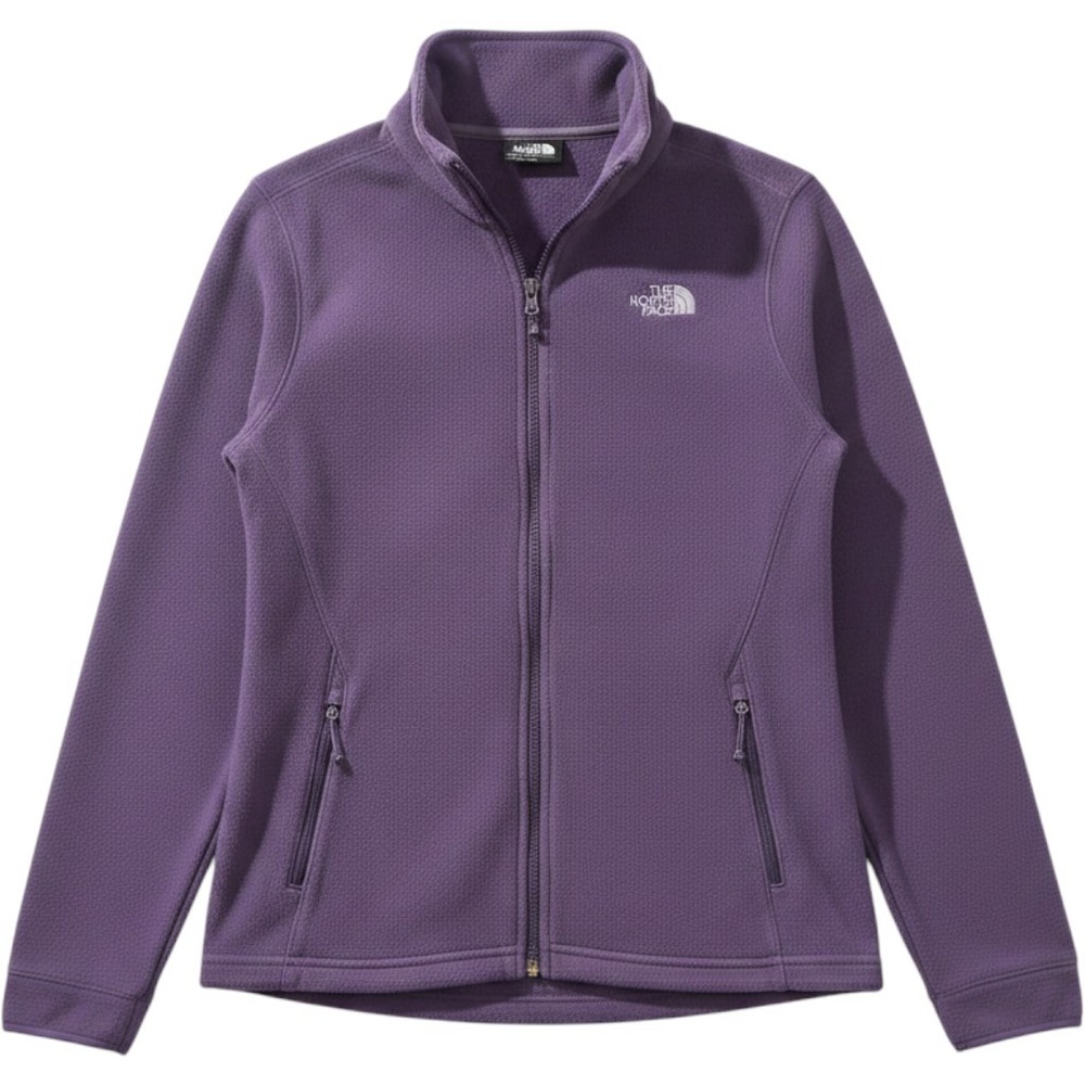 The North Face TKA 100 Full Zip Fleece Jacket Womens Large Purple Lightweight